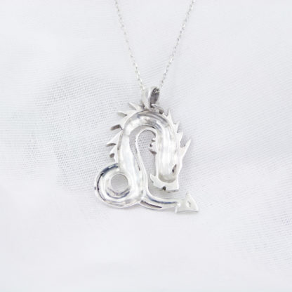 Pendentif Dragon - Argent Ajouré revers