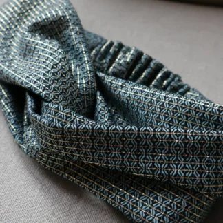 Le bandeau cheveux - Turquoise lurex